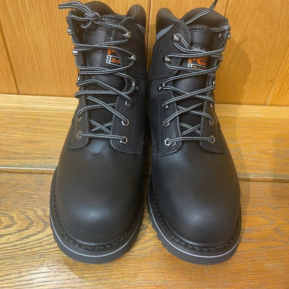 Timberland Pro Men's Industrial WATERPROOF Work Boot Black 33032 ALL SIZES - Picture 5 of 10